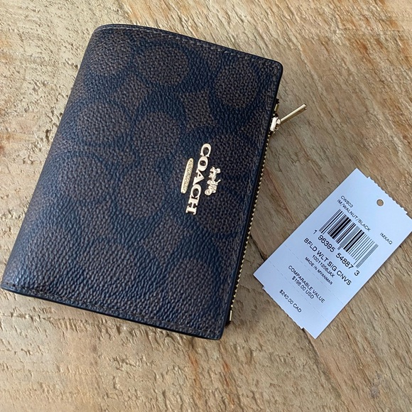 Coach Wallet Card Holder Signature Canvas - Picture 3 of 3